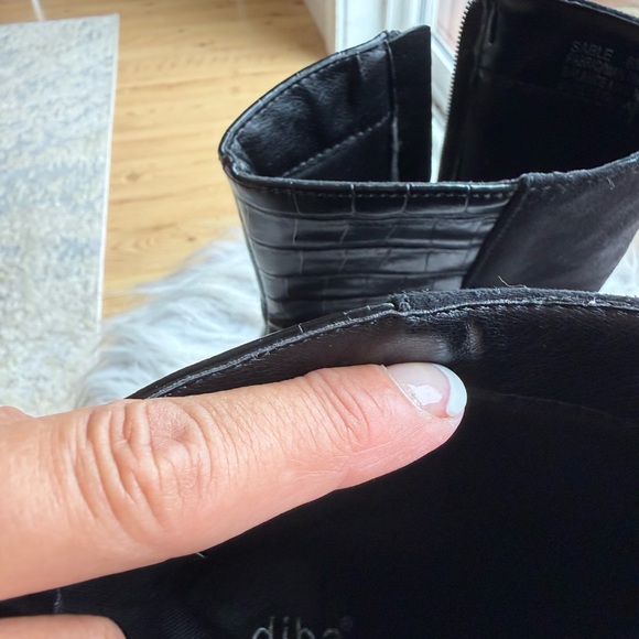 Diba Black Ankle Boots - Picture 1 of 4